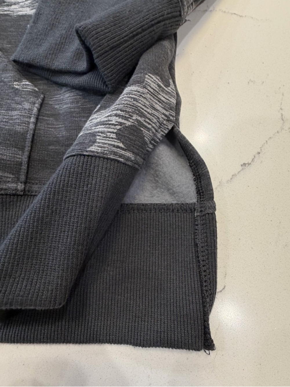 Athletic Works Gray Camouflage Pullover Hoodie 12-14 - Picture 4 of 11